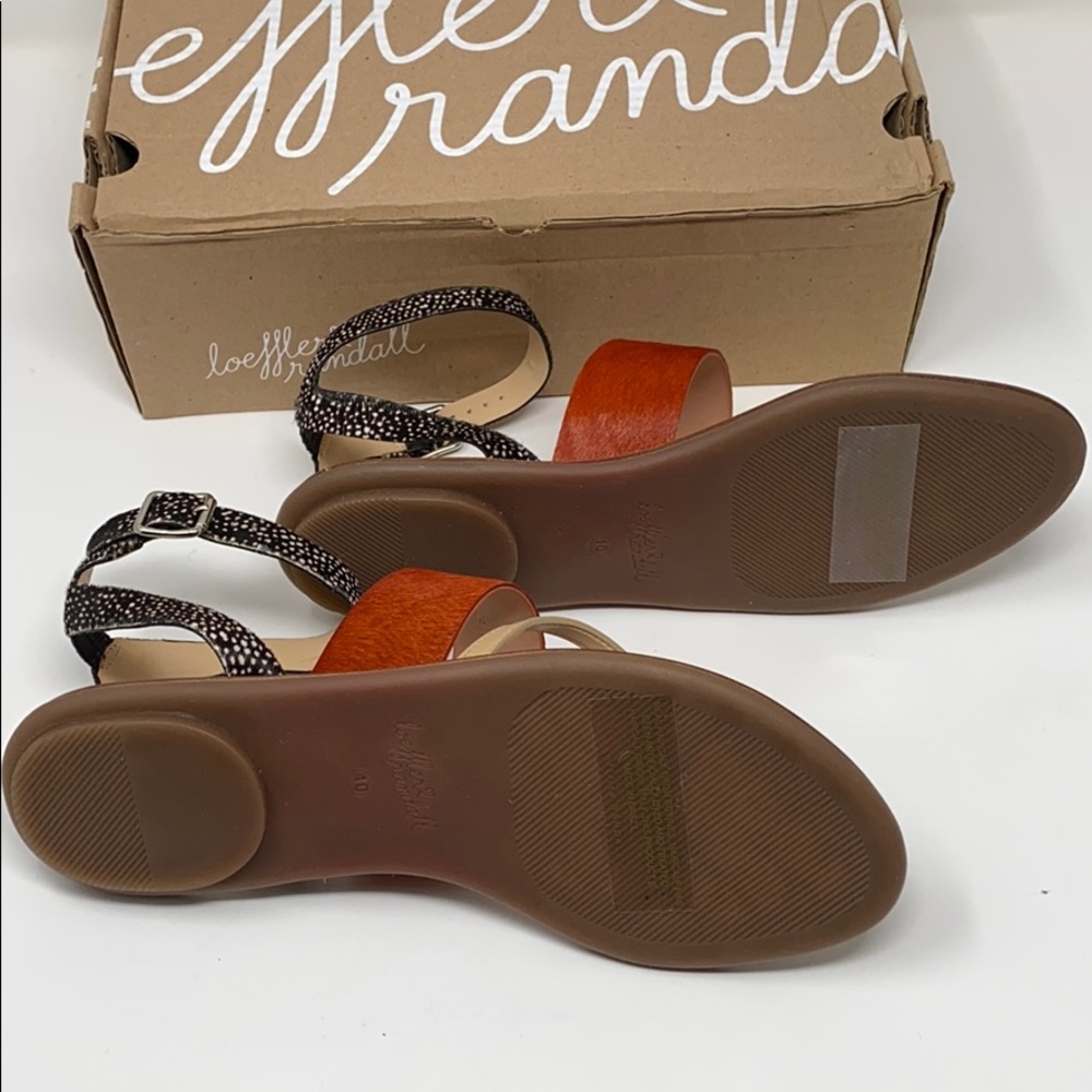 NIB Loeffler Randall Sunny calf hair sandal 10B - Picture 5 of 7